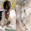 1 Stück Simulation Rebe Haaraccessoires Kranz Kleine Gänseblümchen Kopfschmuck Stirnband Hochzeit Blumenmädchen Mori Rebe Streamer Geflochtenes Haarband