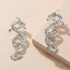Chinese Style Vintage Dragon Dangle Earrings for Women New Year Dragon Animal Totem Earring Girls Party Personality Gift
