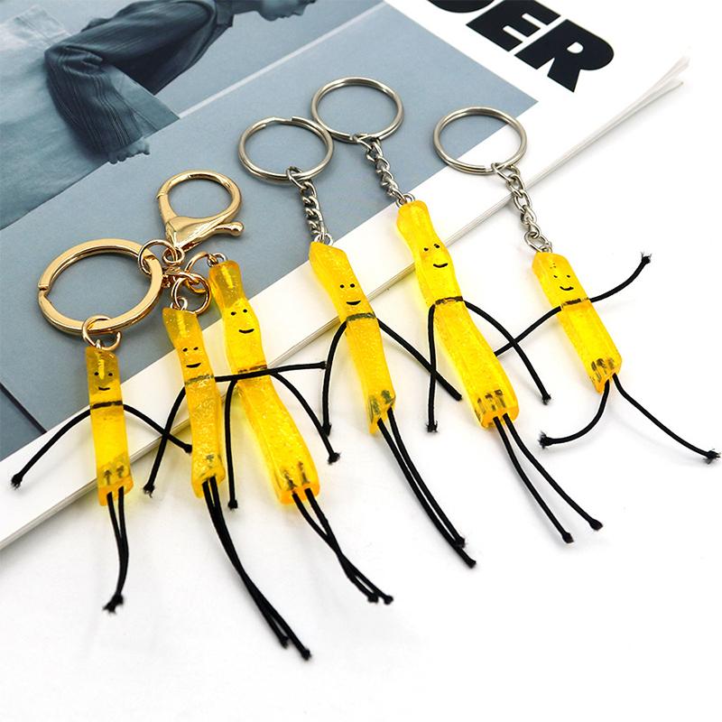 Cartoon Resin  Keychain Bag Pendant Student Couple Backpack Decorations Festive Supplies Creative Gift