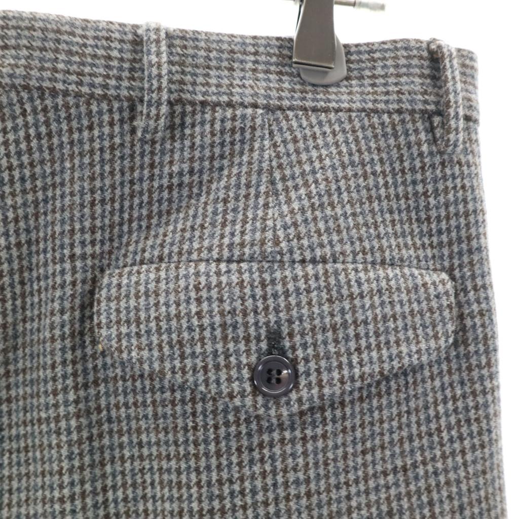 MIUMIU Made In Italy Wool Blend Houndstooth Pattern Slacks Pants Women Used