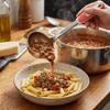 Smooth Side Spout  Ladle Rustless Steel Dripping Spoon Integrated Molding Soup Spoon  Soup Serving