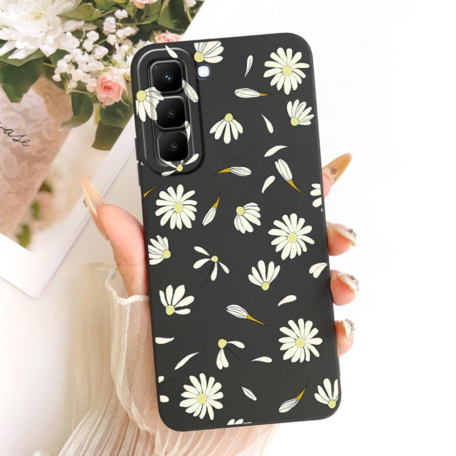 For Infinix Hot 70 5G Case X6895 X6895B Pretty Girl Sunflowers Painted Cover Soft TPU Phone Case For Infinix Hot 70 Hot70 Fundas