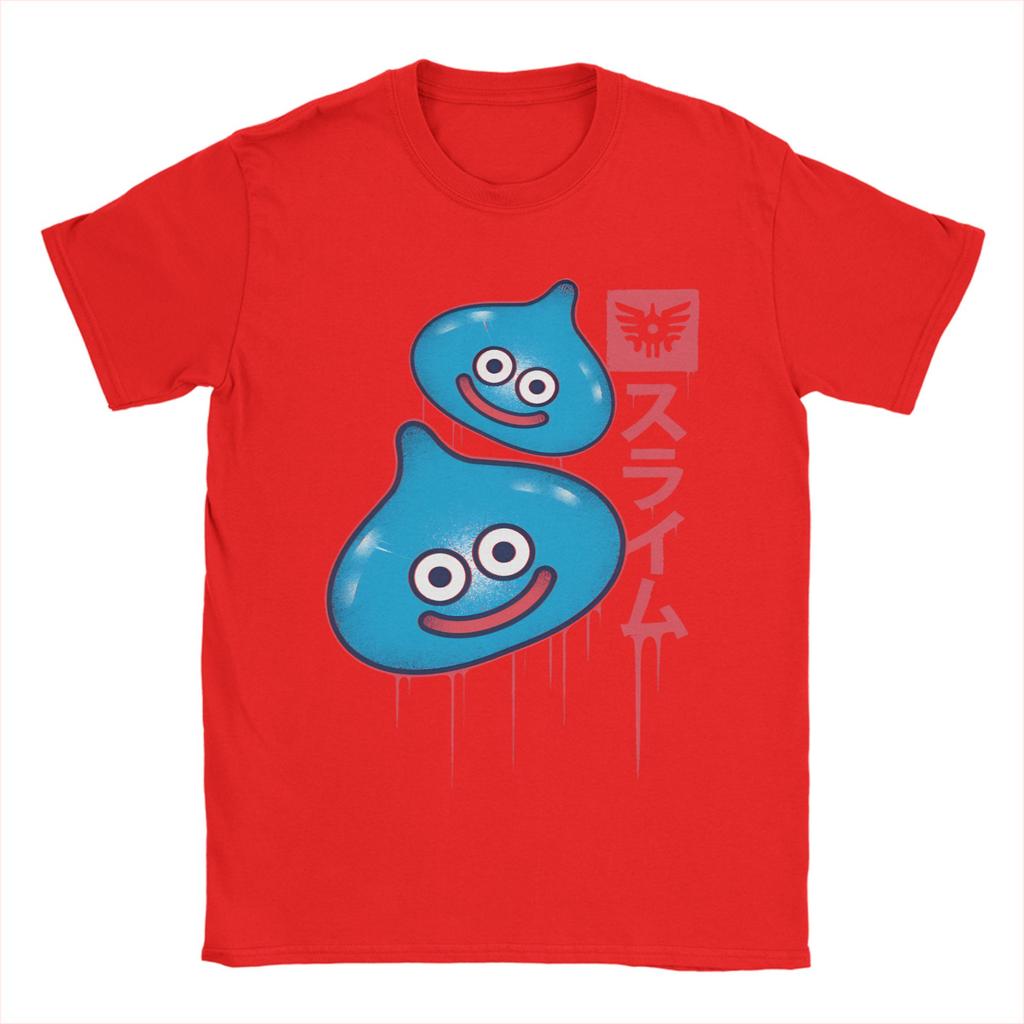 Unisexs Slimes Anime Game Dragon Quest T Shirt  100 Cotton Tops Humorous Short Sleeve Crew Neck Tees Summer TShirts