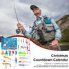 24 Days Fishing Lure Countdown Calendar 2025 Christmas Countdown Calendar Fishing Tackle Lures Advent Holiday Angling Bait Kit