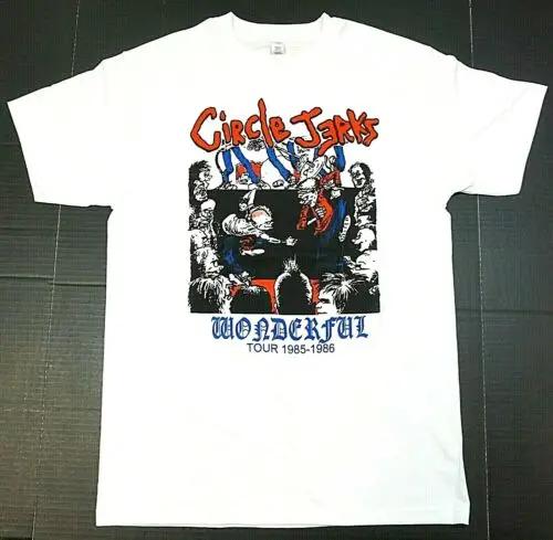 Circle Jerks T-shirt Punk Rock Tee Menapos;s 100% Cotton ... M