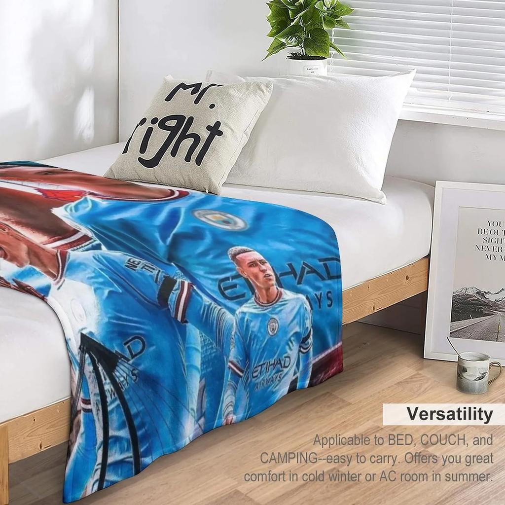 PHIL FODEN ????? Throw Blanket Winter Bed Blankets Luxury Designer Blanket Summer Blanket