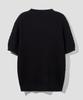 AGOD Cotton Modal Washable Crew Neck Cable Knit [Black]