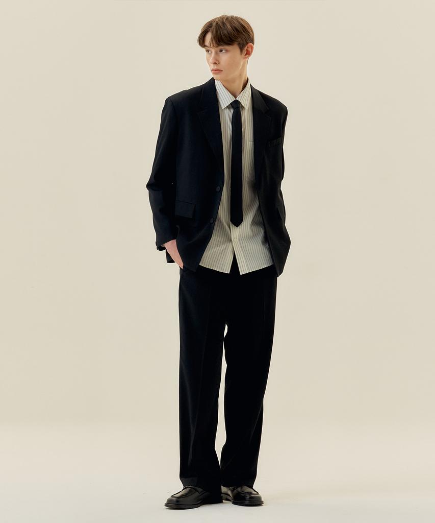 MINDBRIDGE [Couture] Semi-Wide Twill Elastic Pants