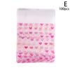 100Pcs Heart Shaped Transparent Candy Bag Biscuit Snacks Plastic Bag Baking Decoration Packaging Self-Adhesive Bag