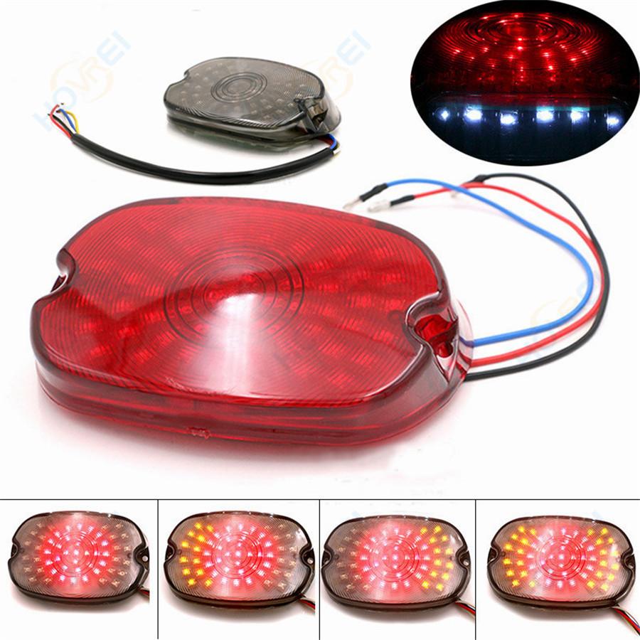 Red Color LED Tail Light Brake Turn Signals For Harley Tour Road King glide Dyna