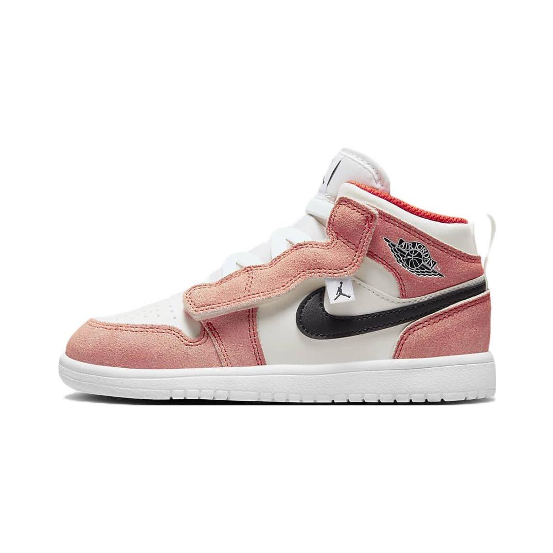 (PS) Air Jordan 1 Mid ALT SE Team Orange Sail White Kids DZ4470-800 EU 28