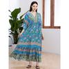 Printed Dress Loose A Pendulum Dress Beach Blouse Holiday Dress