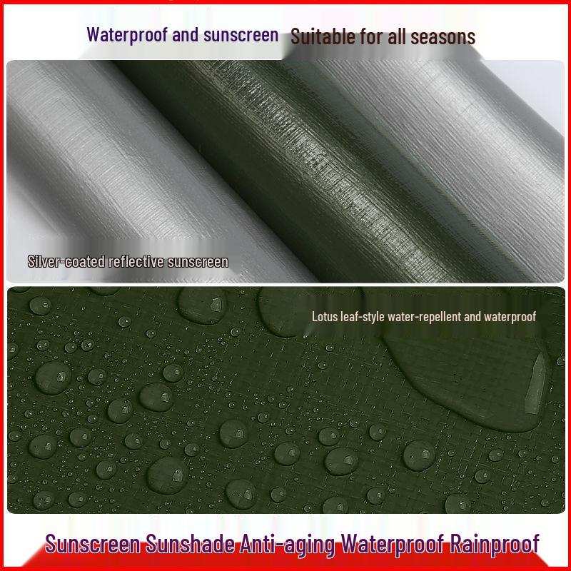 Ölverdickte Farbstreifen Wasserdichte Sonnenschutzplane für den Außenbereich