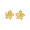 Elegant Versatile Large Camellia 18K Gold-Plated Stainless Steel Flower Stud Earrings for Women