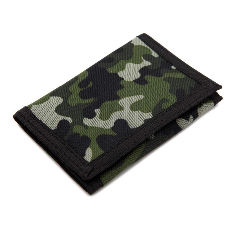 Камуфляжный RFID-тканевый кошелек для мальчиков/тройной парусиновый спортивный детский — фото 4