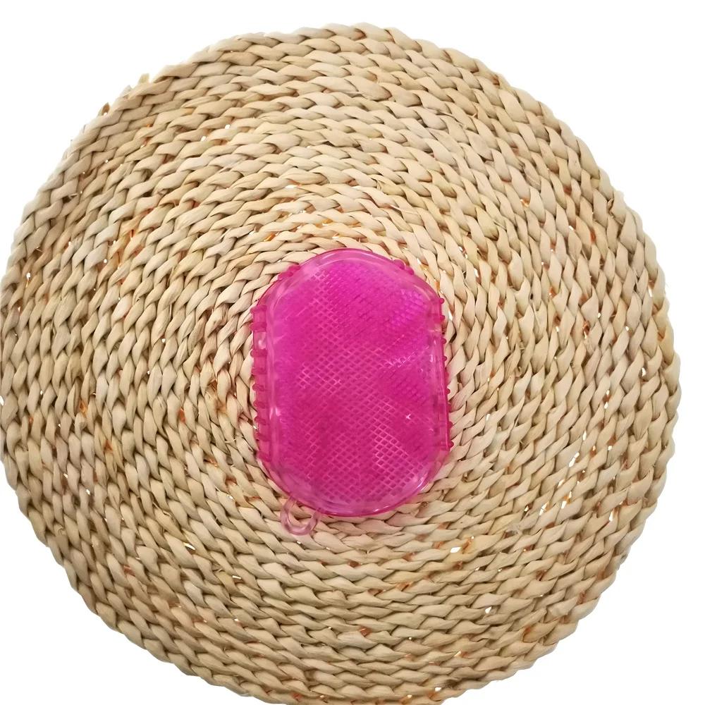 

2025 новейшие мягкие силиконовые массажные перчатки-скраб для пилинга тела, щетка для ванны, отшелушивающие перчатки, щетка для ног для ванны, щетка для тела красный