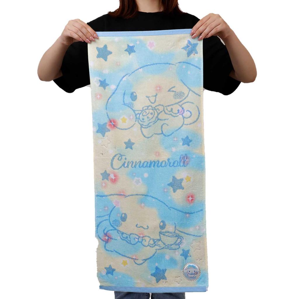 Marushin Gesicht Sanrio Yumekira Antibakteriell und Perfekt als Geschenk für 3725008000 Handtuch, Cinnamoroll, Zimt, Zimt, 100% Baumwolle, Desodorierend,