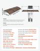 Awnings for Door Entrance, 38 X 117 In, Exterior Front Door Window Awnings with Drainage & ABS Bracket, Rain Snow Sun Protection, Overhang