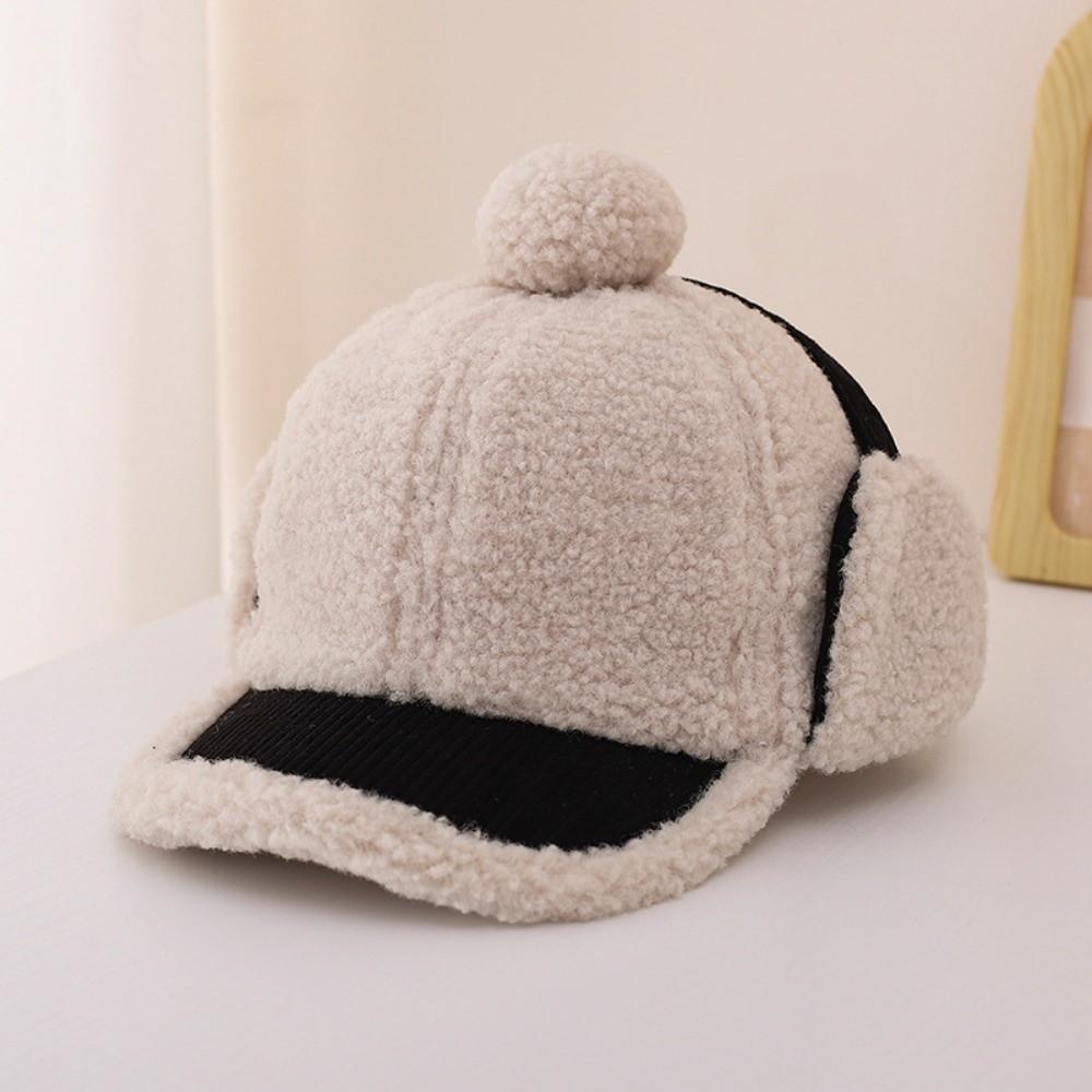 Thickened Kids Baseball Hat Cute Peaked Cap Cute Earflap Hat Skiing