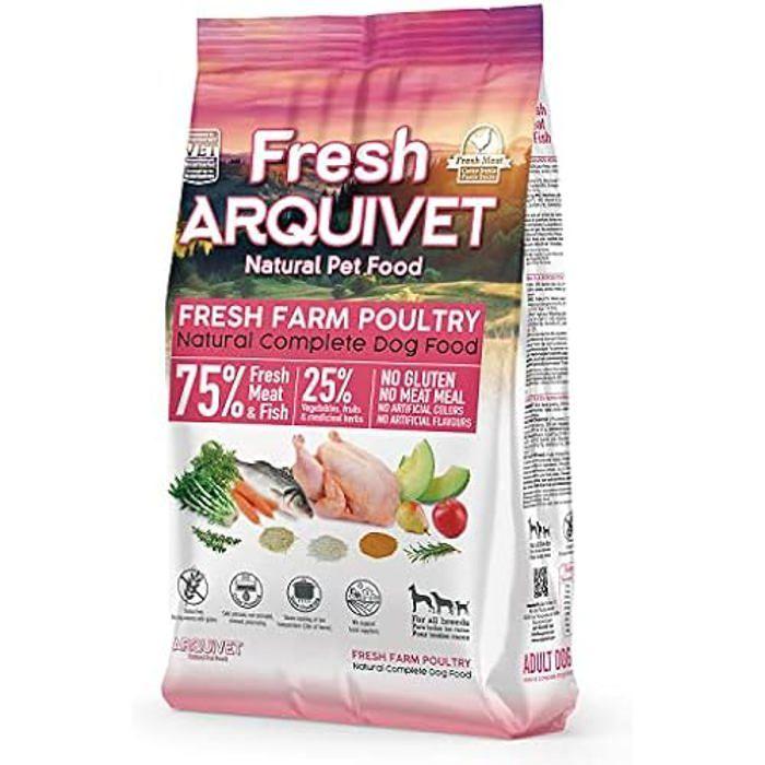 Croquettes Pour Chien - Arquivet - Fresh Farm Poultry - 10 Kg - Viande Et Poisson Frais - Aliment Complet