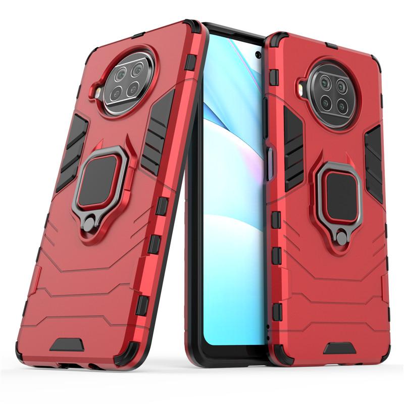 Dla Etui Xiaomi Mi 10T Lite Etui Dla Mi 10T Lite Capas Wstrząsoodporny Stojak z Pierścieniem na Telefon Magnetyczne Etui Dla Xiaomi Mi 10 Lite Fundas