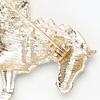 1/4Pcs Horse Brooch Alloy Enamel Pin with Rhinestones Inlaid Clothes Hats Bags Collar Badge Fashion Accessories