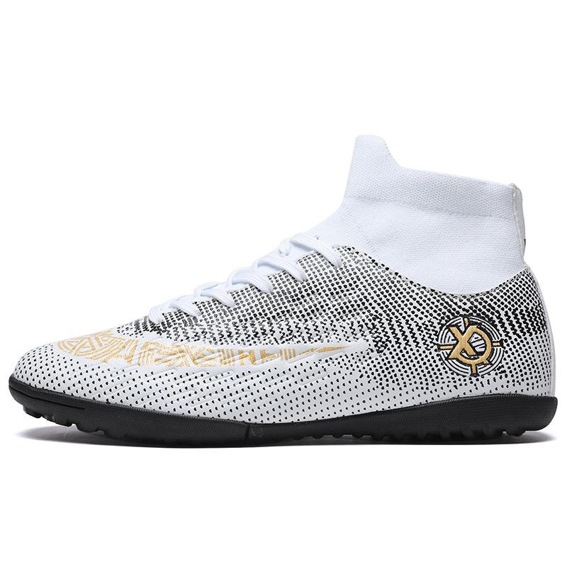 Neue C Luo High-Top-Fußballschuhe Kinder-Erwachsene Herren- und Damenstollen Training Kunstrasen Sportschuhe