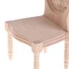 1/12 Dolls Miniature Furniture Wooden Unpainted Dining Chair For Dollhouse