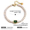 Delicate White Crystal Bracelets Sparkle Teardrop-shaped Zircon Bracelets Adjustable Stainless Steel Wedding Jewelry Accessories