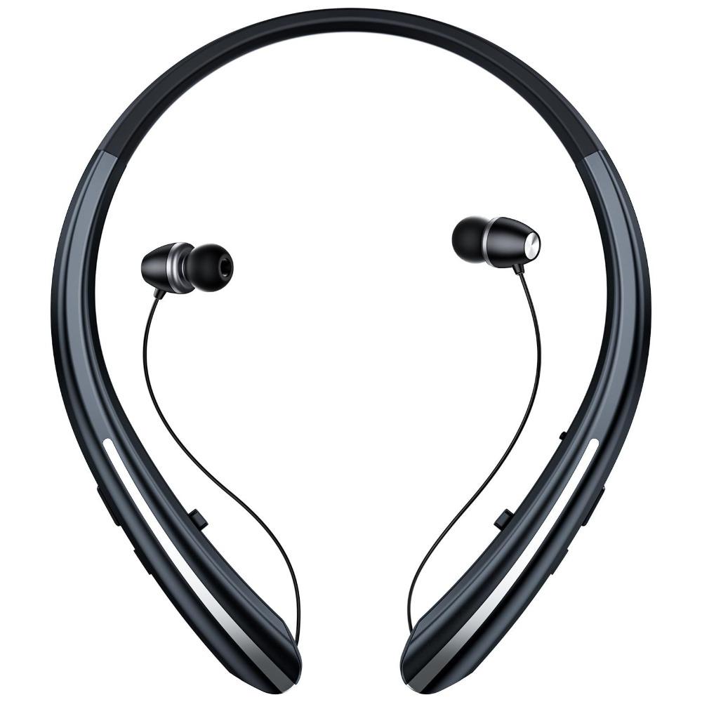 Waterproof Bluetooth Earbuds Noise Cancelling In Ear Headphones Neckband Wireless Earphone Commute