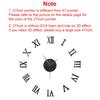 3D Wall Clock DIY Big Wall Clocks Modern Living Room Acrylic Mirror Stickers Self-Adhesive Quartz Watch Silent Home Decoration