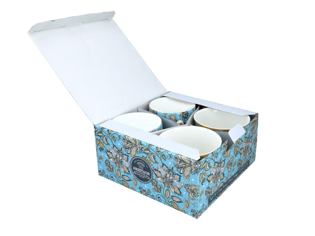 Set of 4 Porcelain Cups Siam Siam Cats Kitten Gift Set