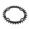 Qukaim Bicycle Supplies Bike Chainring, Bicycle Narrow Wide 32T Round Chainring for Mountain Bike, Black