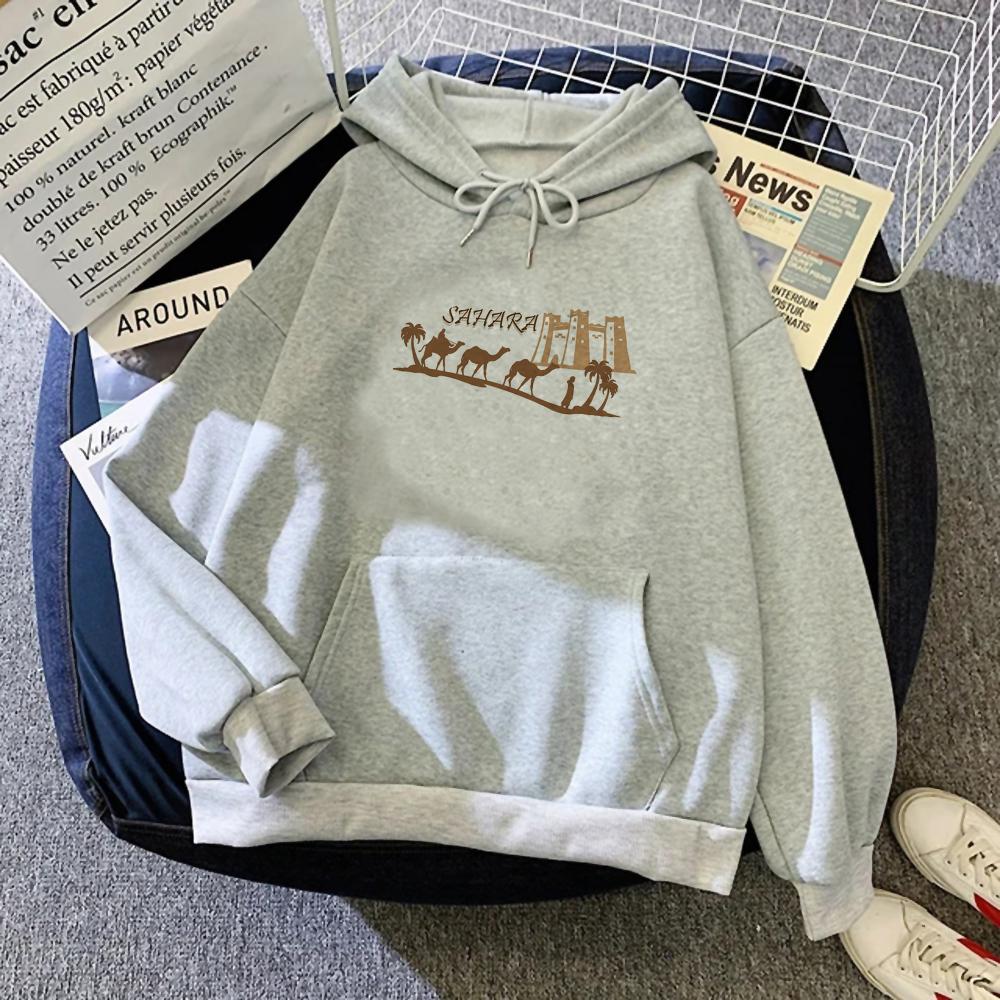 Felpe Stile Coreano Felpa con Cappuccio Anime Felpe Gotica Regno dell'Arabia Saudita Animazione Stile Sportivo Casual Classico Semplice