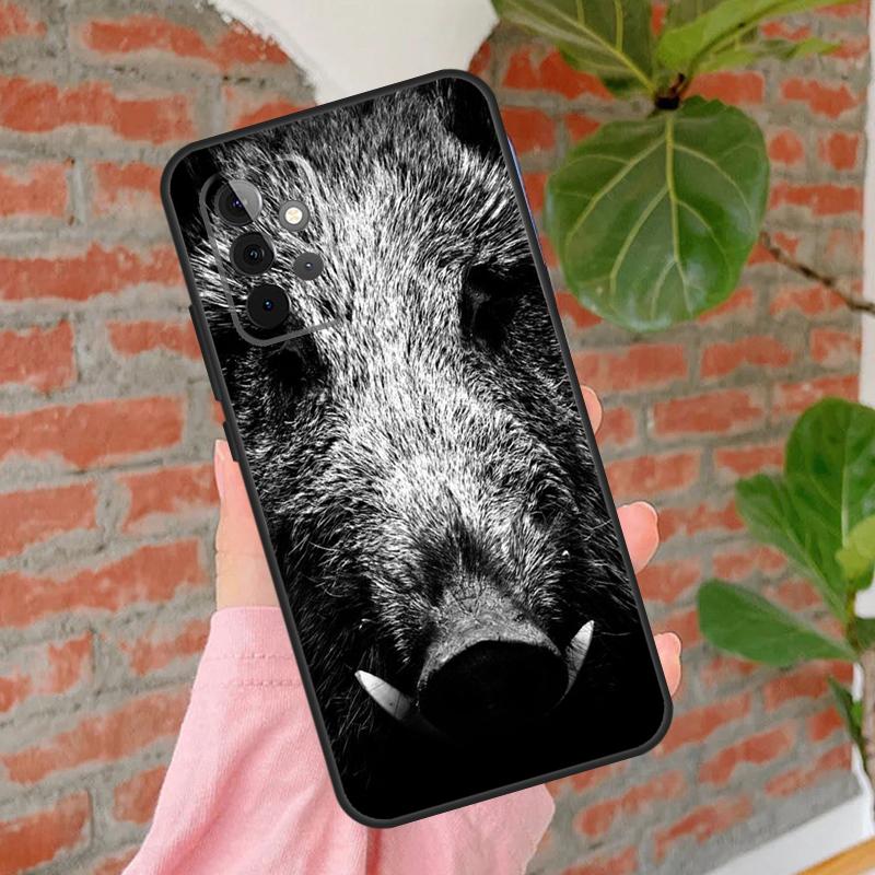 Animal Wild Boar Cover For Samsung Galaxy A55 A35 A25 A15 A52 A32 A12 A14 A34 A54 A51 A71 A13 A33 A53 Case Samsung A55