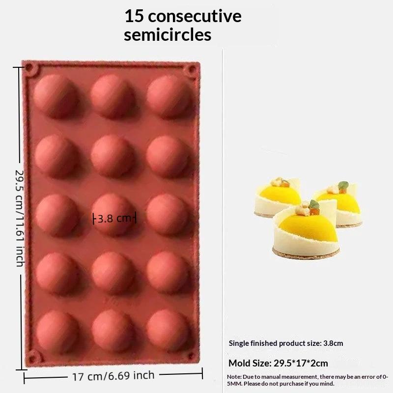 Multiple Round Ball Shape Silicone Molds Cake Decorating Tools, Chocolate Mold, Ice Cube Mold, Making Jelly Mousse Dessert Mold