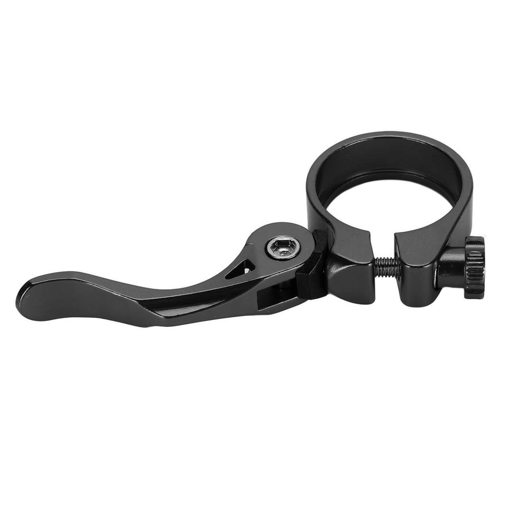 Bike Seatpost Clamp Professional 34.9mm Aluminum Alloy Lightweight High Strength CNC Machined Quick Release   Seatpost Clamp