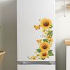 Self Adhesive Yellow Sunflower Cluster Sticker for Home Appliance Easy Peel No Glue