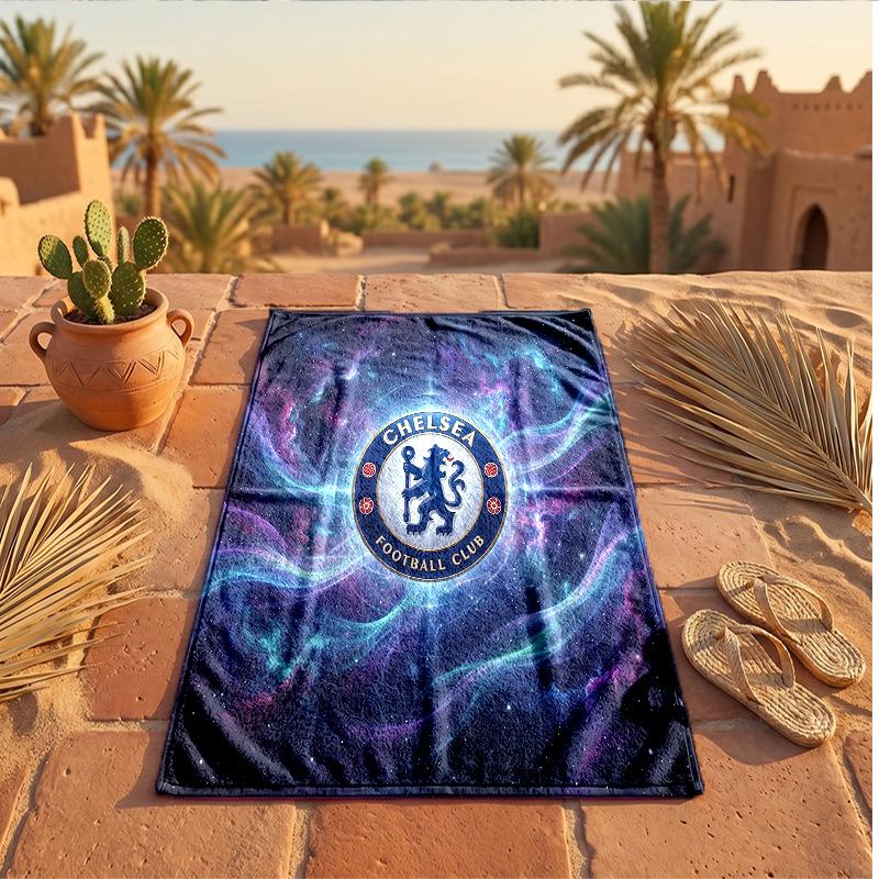 Asciugamano da Spiaggia in Microfibra con Stampa Chelsea FC Asciugatura Rapida Assorbente Grande Asciugamano per Spiaggia Nuoto Viaggio