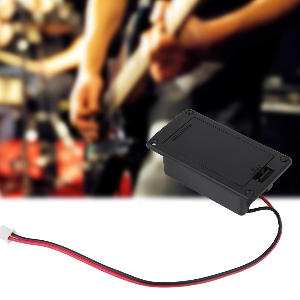 Guitar Battery Case Cover Box Pickup Holder for Active Guitar Bass Instrument Replacement