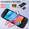 2M 4K 60/144HZ Type C To HDMI-Compatible Adapter Portable TV Connector Dock Universal Game Console TV Docking Station for Switch