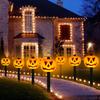 5PCS/Set Pumpkin,Ghost Solar Halloween Lights Outdoor Waterproof Pathway Light Garden Home Decoration Lamp Halloween Accessories