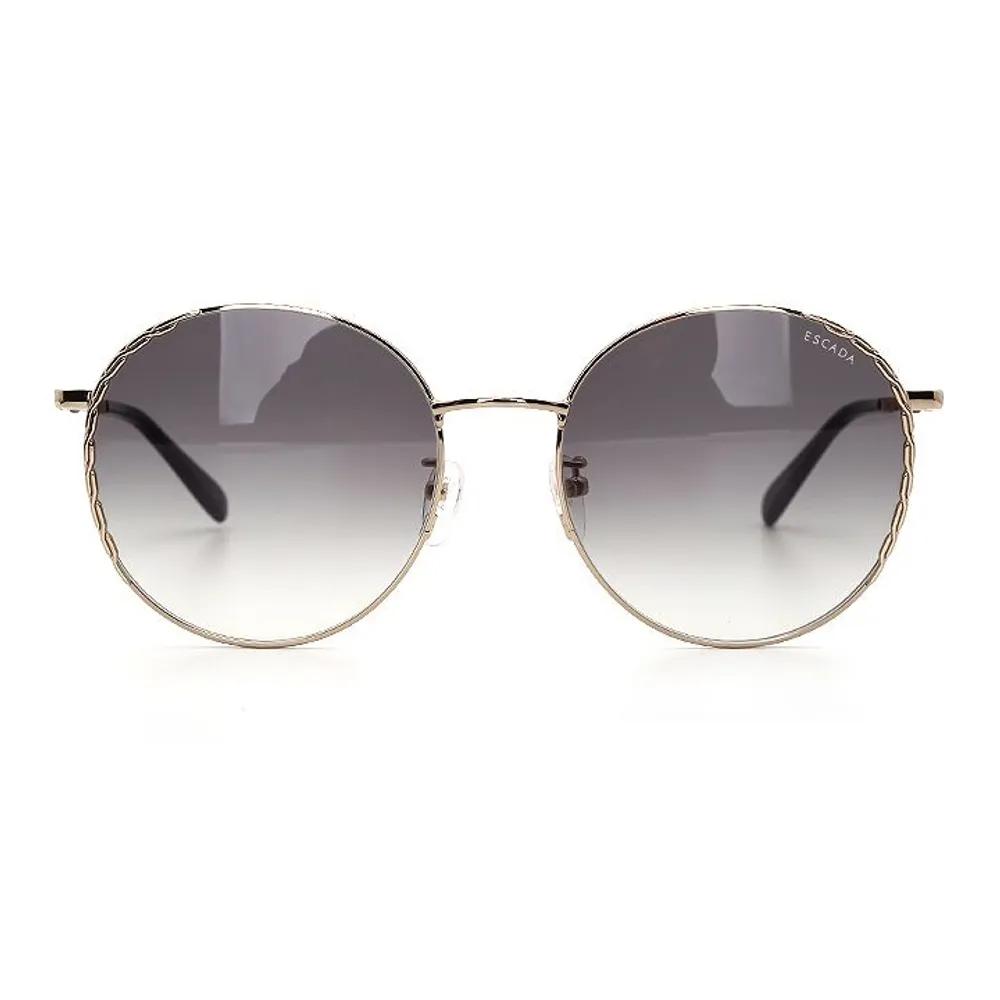 

Escada Sunglasses SESB48G 08FE 59mm Large Size Round Fashion Women s Metal Sunglasses SESB48G 08FE 59mm