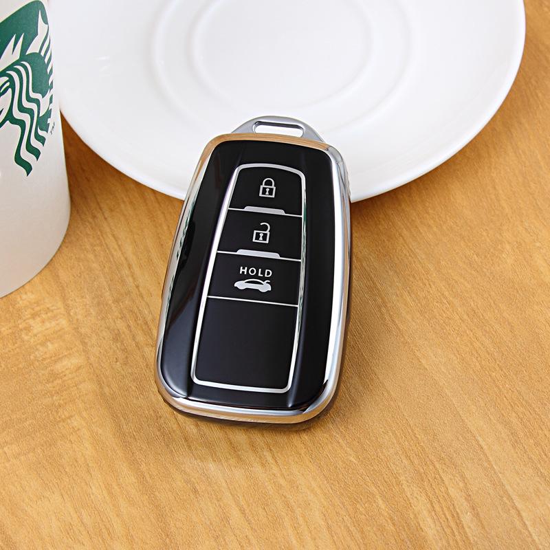 Toyota Key Cover and Keychain: Compatible with Camry, Corolla, Avalon, Levin, RAV4, Highlander, and C-HR.
