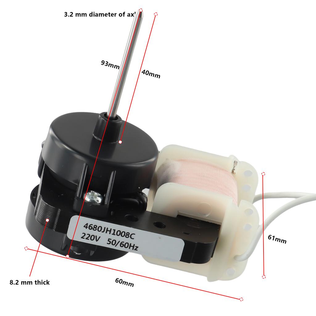 220V-240V/ 50-60HZ Fan Motors Refrigerator Fan Motor Replacement Part Evaporator Replaces Parts Kitchen Tools Accessories