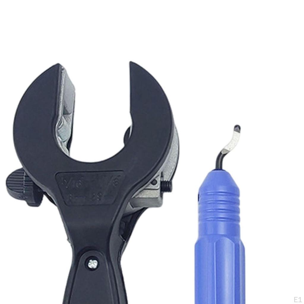 Ratchet Pipe Cutter with Trimming Cutter, Fits 8-29mm, Portable Hand Tool for Tight Space, Aluminum