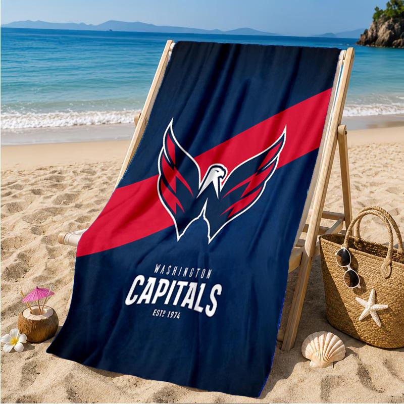 Washington Team Spirit Beach Towel Microfiber Beach Towel, Lightweight and Quick-Dry, for Summer Travel, Swimming Pool Fan Birthday Gift