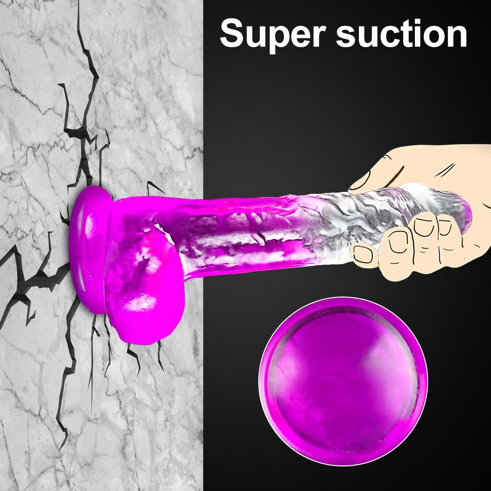 Realistic Dildo With Suction Cup Huge Jelly Big Penis Anal Butt Plug Erotic Soft Skin Friendly Silicone Sex Toys for Woman Men