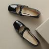 Mode Eckige Zehenpartie Schwarz Damen Sommer-Schuhwerk Mary Jane Niedriger Absatz Elegant Japanischer Stil Lolita Rot Gothic Schuhe für Frauen