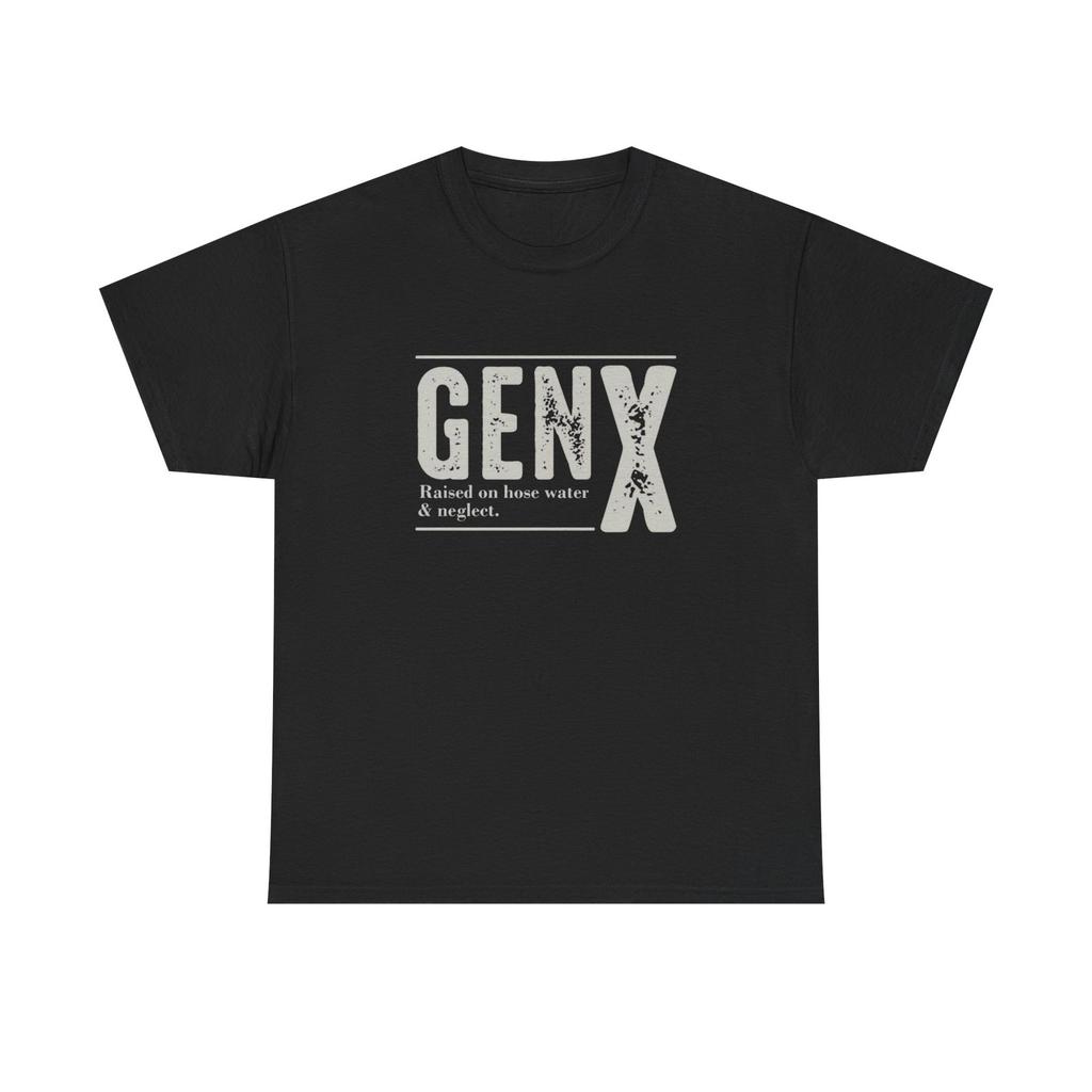 Gen X Funny Graphic T-Shirt Gift NEW Unisex Heavy Cotton Tee